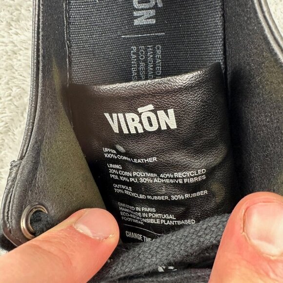 Viron 1968 Black Chunky Platform Shoes Men’s Size 41 EU - Picture 3 of 14